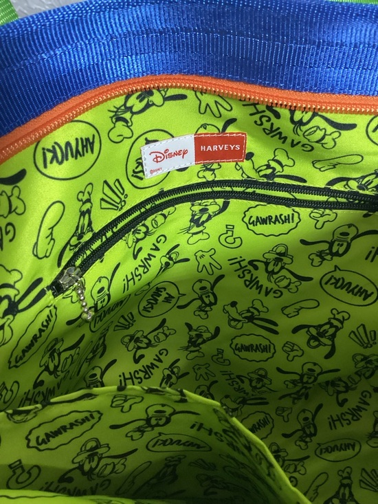 Harveys Disney Goofy All Over Print Seatbelt Streamline Backpack Tote Bag Charms main image 10